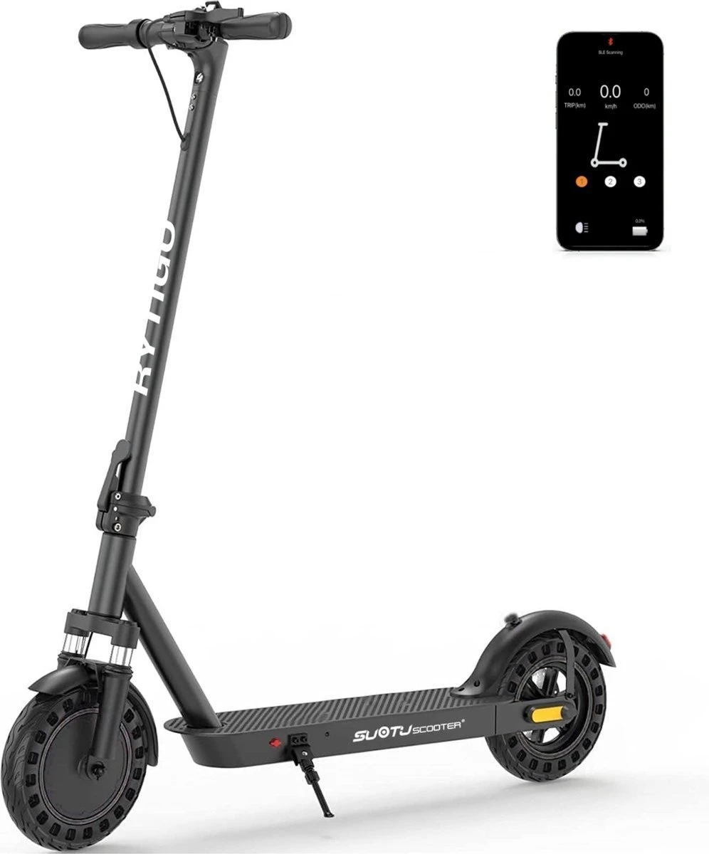 Suotu Elektrische Step - Series (Rytigo 6) - 8.5" Wielen - 25km/u Speed - 25 Bereik - Instelbaar Snelheid Via APP - Zwart